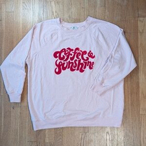 Coffee & Sunshine Wildfox Sweatshirt 🌞☕ XL